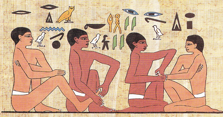 Réflexologie plantaire papyrus Égypte. Aroma Essentia by Djam